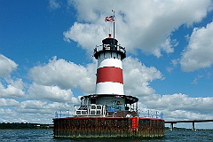 Borden Flats Lighthouse in Massachusetts